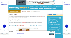 Desktop Screenshot of famouslyarrested.com